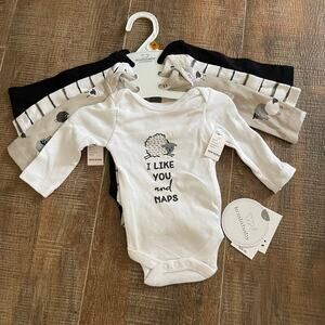 NWT Koala Baby Newborn Baby Boy 4 Pc Set long Sleeve Bodysuit